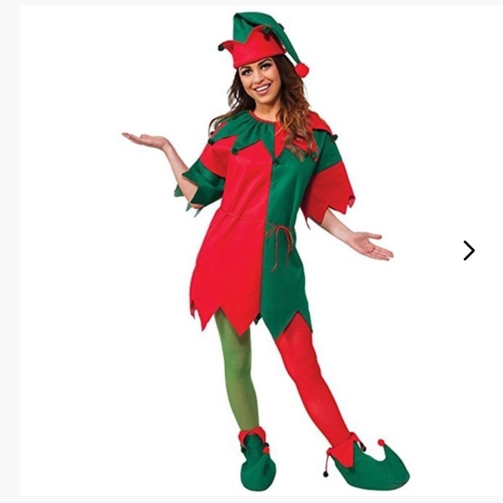 Christmas Rubie's Jolly Elf tunic women’s Costume set one size